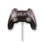 Balon folie Gamepad Level Up &ndash; mini 14 inch (28x20 cm), pentru umflare cu aer