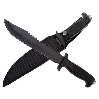 Cutit tactic, IdeallStore&amp;reg;, Military Combat, 34 cm, Negru foto
