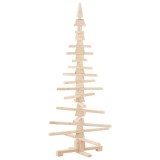 Cumpara ieftin Brad de Craciun din lemn pentru decor 150 cm, lemn masiv de pin
