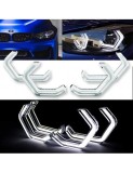 Kit Angel Eyes Iconic M4 Style pentru BMW Seria 3 F30, Seria 4 F32, Xenon Bright