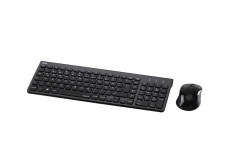 Kit wireless tastatura + mouse Hama Trento, Layout RO, Negru foto