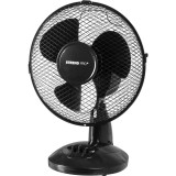 Ventilator Masa Strend Pro, 25W, 2 Viteze, Negru, 27x37cm, Silentios, Ideal Casa/Birou, Diametru Elice 23 cm