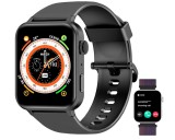 Ceas inteligent fitness unisex, de 1,85 inchi cu SpO2, ritm cardiac, monitorizare somn - RESIGILAT