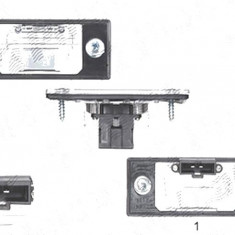 Lampa numar Volkswagen Golf 4 (1j) (Combi), 08.1997-09.2006; Golf 5 (1k), 10.2003-05.2009 Combi, spate, Stanga = Dreapta, C5W, DEPO