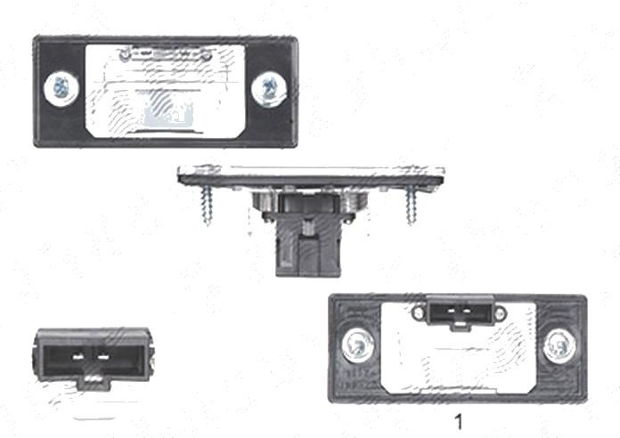 Lampa numar VW Bora (1j5/1jm), Golf 4 (1j) Combi, Golf 5 (1k) Combi, Jetta/Golf Kombi (1k5/1km) Golf SW, Passat (B5 3b Gp) Combi, Tiguan (5n), Tiguan