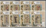 Ajman 1971 Paintings, Oriental art, 8 imperf. mini sheet, used T.187, Stampilat