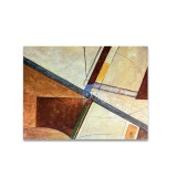 Tablou gigant abstract pictat manual birou, living, Compozitie abstracta 3, 120x90cm ulei pe panza in relief efect 3D, gata de expus pe perete