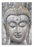 Cumpara ieftin Tablou decorativ, Face Buddha Light -A, Mauro Ferretti, 80 x 120 cm, canvas imprimat si pictat/lemn de pin, multicolor