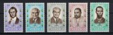 Set 5 timbre Jamaica 1970 &ndash; Eroii Naționali ai Jamaicăi (National Heroes) -A62