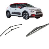 Cumpara ieftin Set 3 stergatoare CITROEN C3 III Van (SX_, SY_) 2016-2019, pentru parbriz si luneta, Bosch Twin-Aerotwin