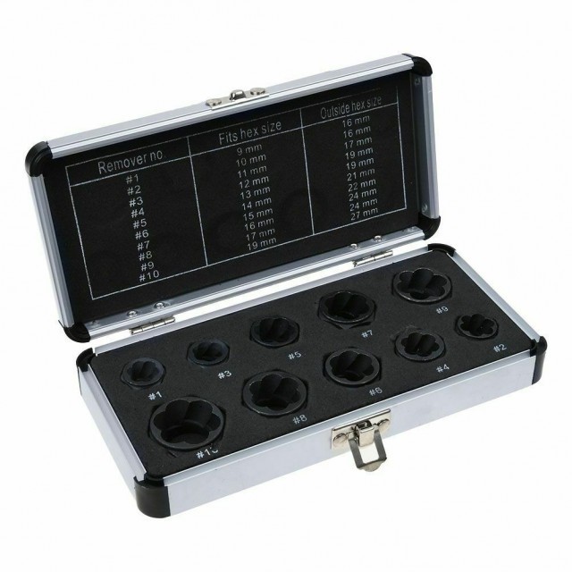 Set dispozitive pentru extras piulite deteriorate