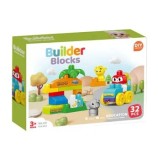 Cumpara ieftin Set de constructie STEAM - Zoo distractiva, 32 piese