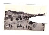 CP Crisuru Secuiesc - Piata Kossuth Lajos si biserica reformata, ocupatia maghiara, animata, stare buna, Necirculata, Fotografie, Harghita