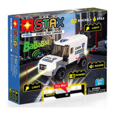 Jucarie - Set constructie copii cu lumini si sunete Stax - Masina blindata