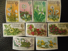 Serie timbre flora flori plante Falkland nestampilate timbre filatelice postale foto