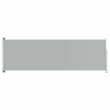 Cumpara ieftin Copertina laterala retractabila de terasa, gri, 200x600 cm