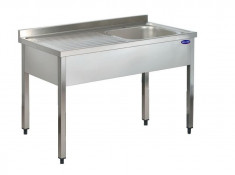 Spalator inox 1 cuva pe dreapta si picurator 1600*600*850 foto