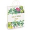 Sacosa Good Vibes Only, din hartie cu maner de hartie rasucit, 33 x 45.7 x 10.2