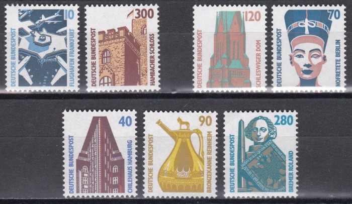 Germania 1988 - Obiective Turistice, 3 Serii, MNH