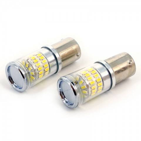 LED de frana STOP +FRANA CANBUS 12V 3.5W 400lm 6000K set 2buc BAY15D CAN125 Carguard