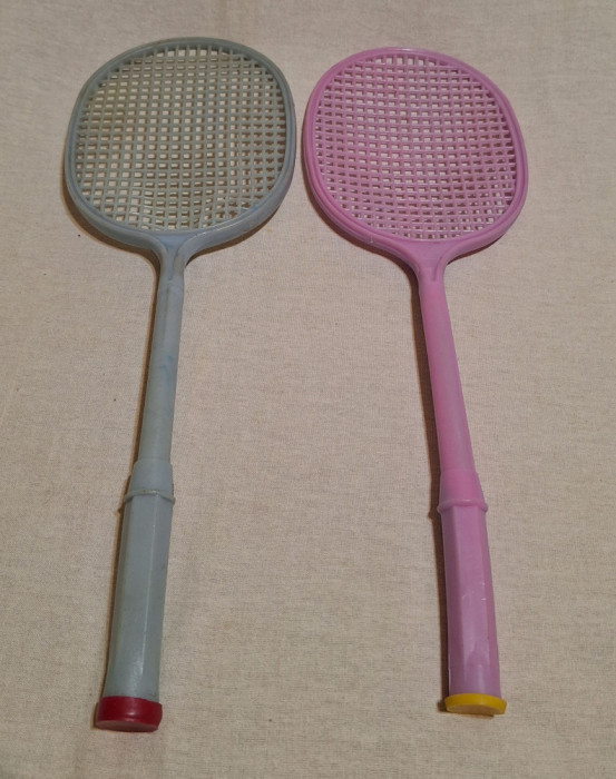 Rachete de Tenis - Badminton - Jucarie veche romaneasca de colectie anii 1980