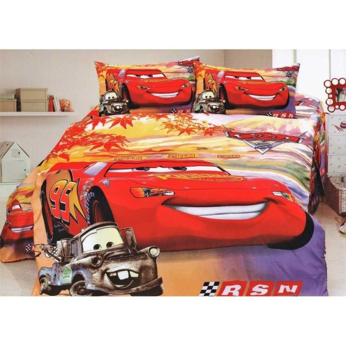 Cuvertura Copii Disney - Bumbac Satinat - Cars2 - PCC-10 Cuvertura Copii Disney - Bumbac Satinat - Cars2 - PCC-10