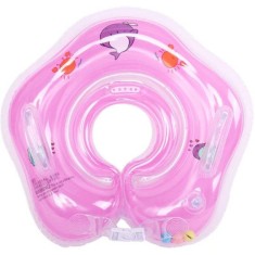 Colac de gat pentru bebelusi, Edman MTR1, cureluse de ajustare in jurul gatului, roz, 0-24 luni