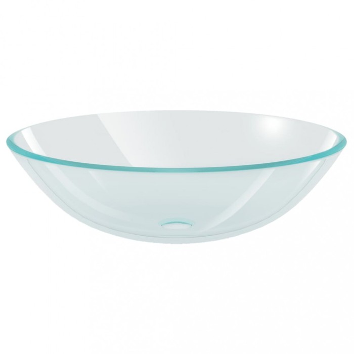 Chiuveta din sticla calita transparenta, 42 cm