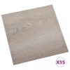 Placi de pardoseala autoadezive 55 buc. gri taupe PVC 5,11 m&sup2;