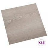 Plăci de pardoseală autoadezive 55 buc. gri taupe PVC 5,11 m&sup2;