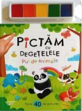 Pictam cu degetelele. Pui de animale - Litera