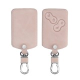 Husa Cheie Auto pentru Renault / Dacia - 4 Butoane - Keyless Go, Piele ecologica, Rose Gold, 45656.81, Kwmobile
