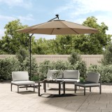 Cumpara ieftin Panza de Schimb pentru Umbrela de Soare cu Diametru 350 cm, Gri Taupe