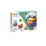 Set 12 figurine gips pentru pictură, model Alba ca zapada, Mickey