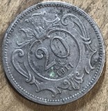 MNDSTR AUT201 - Austro-Ungaria - 20 heller 1911