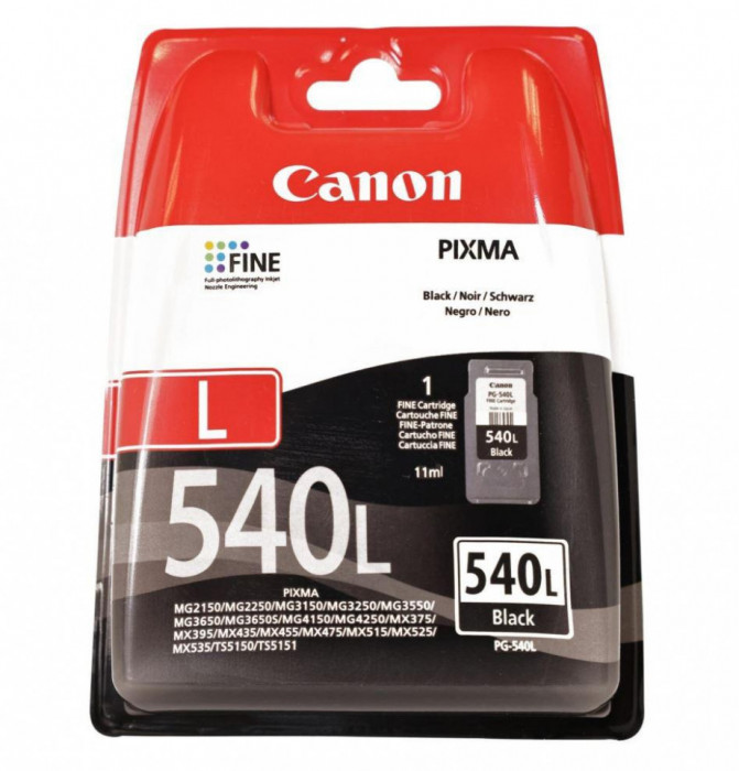 Canon pg-540 l black inkjet cartridge