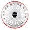 Set 4 Capace Roti, potrivite jantelor de R16, pentru Smart, model falcon argintiu cu rama rosie