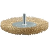 Vorel 06985 - Perie disc 75x0.3 mm fir ondulat tija cilindrica 6 mm