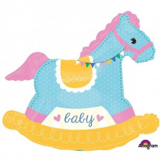 Balon folie figurina Baby Rocking Horse 73 x 66 cm foto