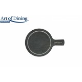 Platou ardezie rotund HR-JT-2819, cu maner. 28 x 20 cm