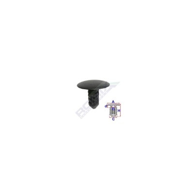 Clips Tapiterie Pentru Fiat/Lancia/Alfa Romeo - Negru Set 10 Buc 136290 10180-RMX foto