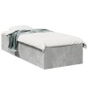 VidaXL Cadru de pat, gri beton, 90x200 cm, lemn prelucrat 3281059