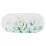 Covor De Baie Oval 45X100Cm &ndash; Eden Garden &ndash; Mat Culoare Verde Moftx
