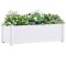 Gossi strat inaltat de gradina, alb, 100 x 43 x 35 cm, pp