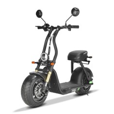 Scuter electric pentru adulti Solley Mini F1, 1000W putere, baterie Li-Ion 48V 13Ah, culoare neagra