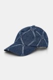 HUGO șapcă de baseball din denim culoarea bleumarin, cu imprimeu, 50535794