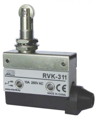 Limitator de cursa cu rola buton de limita 1NO+1NC comutator de pozitie cu buton de presiune cu role IP40 foto