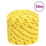 Cumpara ieftin Franghie de barca, galben, 16 mm, 50 m, polipropilena