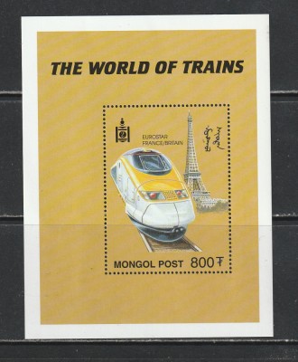 Mongolia 2000 - #786 Trenuri S/S 1v MNH foto