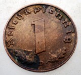 B.105 GERMANIA 1 REICHSPFENNIG 1939 D, Europa, Bronz